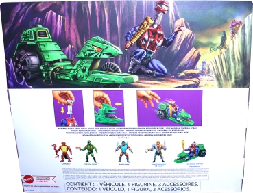 Masters of the Universe Origins Actionfigur mit Fahrzeug Mekaneck & Ground Ripper 14 cm von Mattel